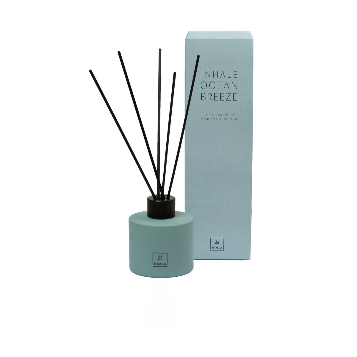 Himla Inhale Reed diffusers 100 ml Ocean breeze | Scandinavian Design | Scented candles & diffusers | Blue
