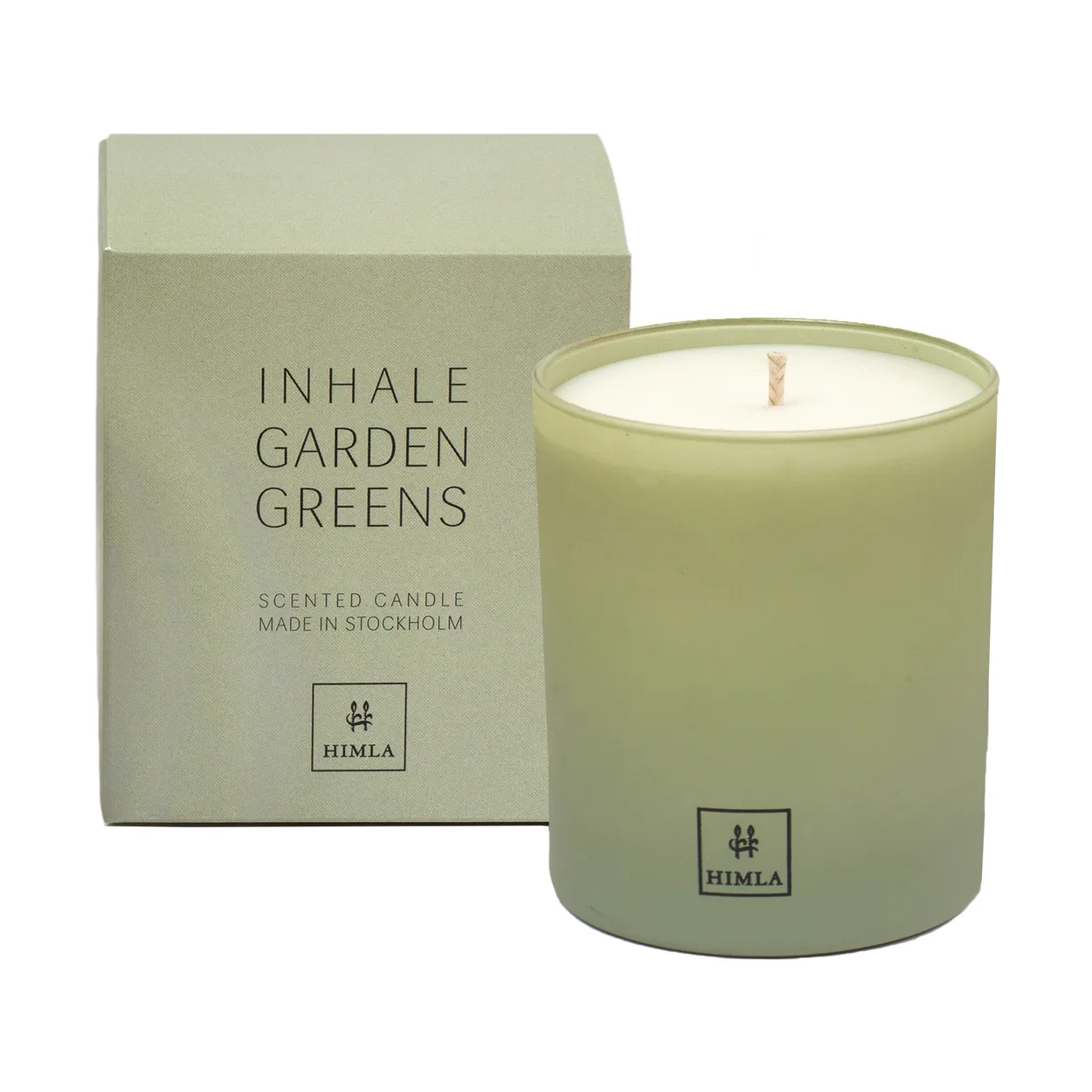 Himla Inhale scented candle 230 g Garden greens | Scandinavian Design | Scented candles & diffusers | Green