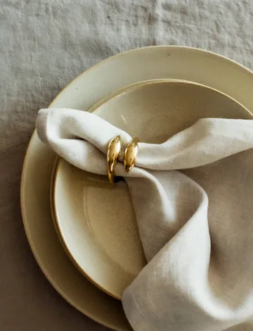 Inverness napkin ring - Brass, 4-pack - Himla