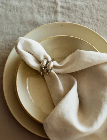 Inverness napkin ring - Silver, 4-pack - Himla