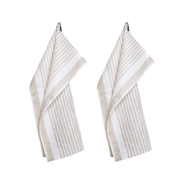 Karin towel 2-pack limited edition - white-nature - Himla
