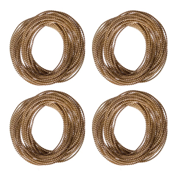 Kerala napkin ring 4-pack - bronze - Himla