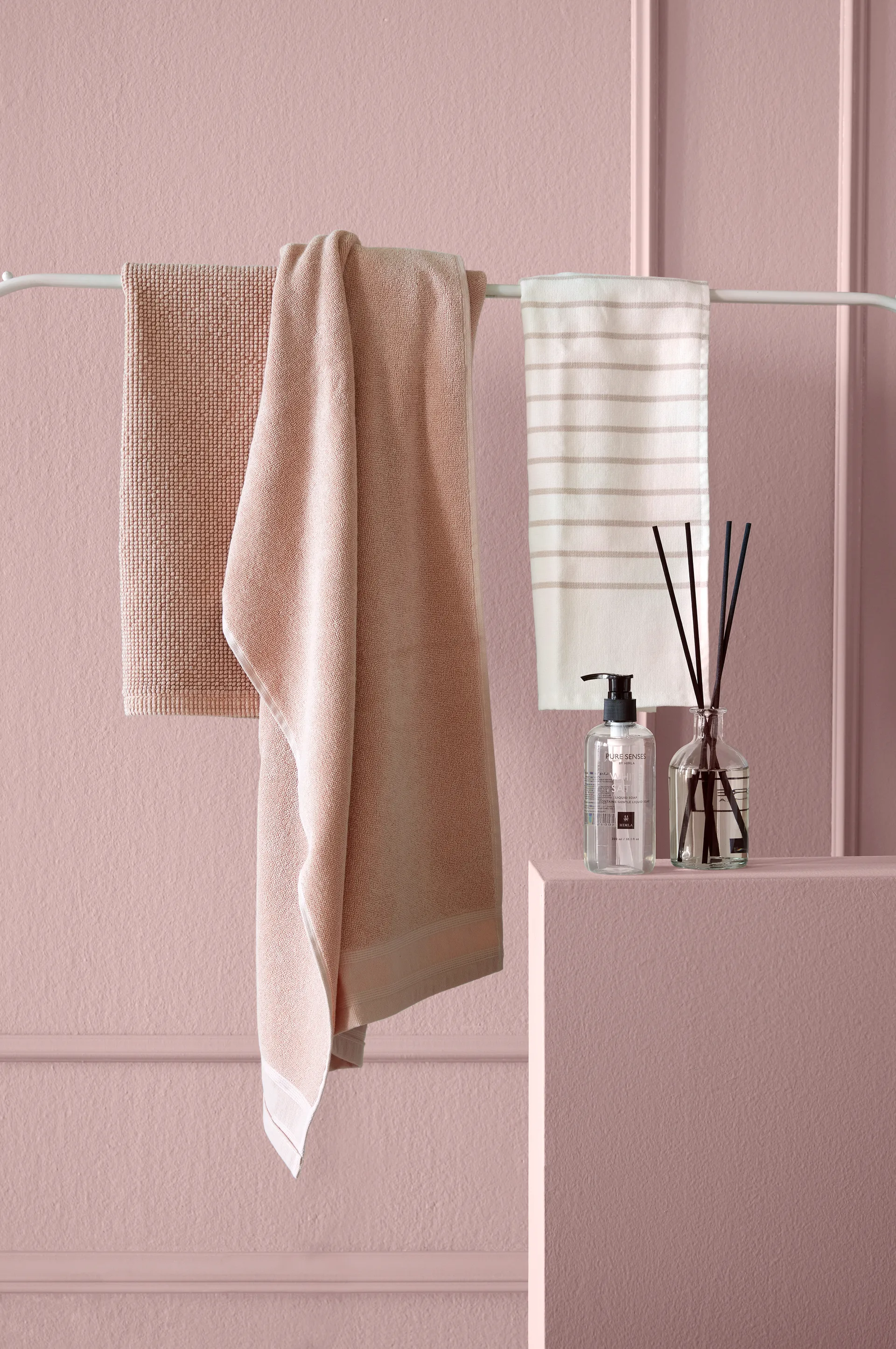 Lina towel 30x50 cm, Powder Himla
