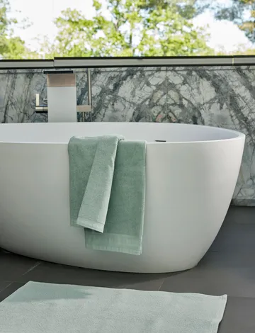 Lina towel - Aqua, 50x70 cm - Himla