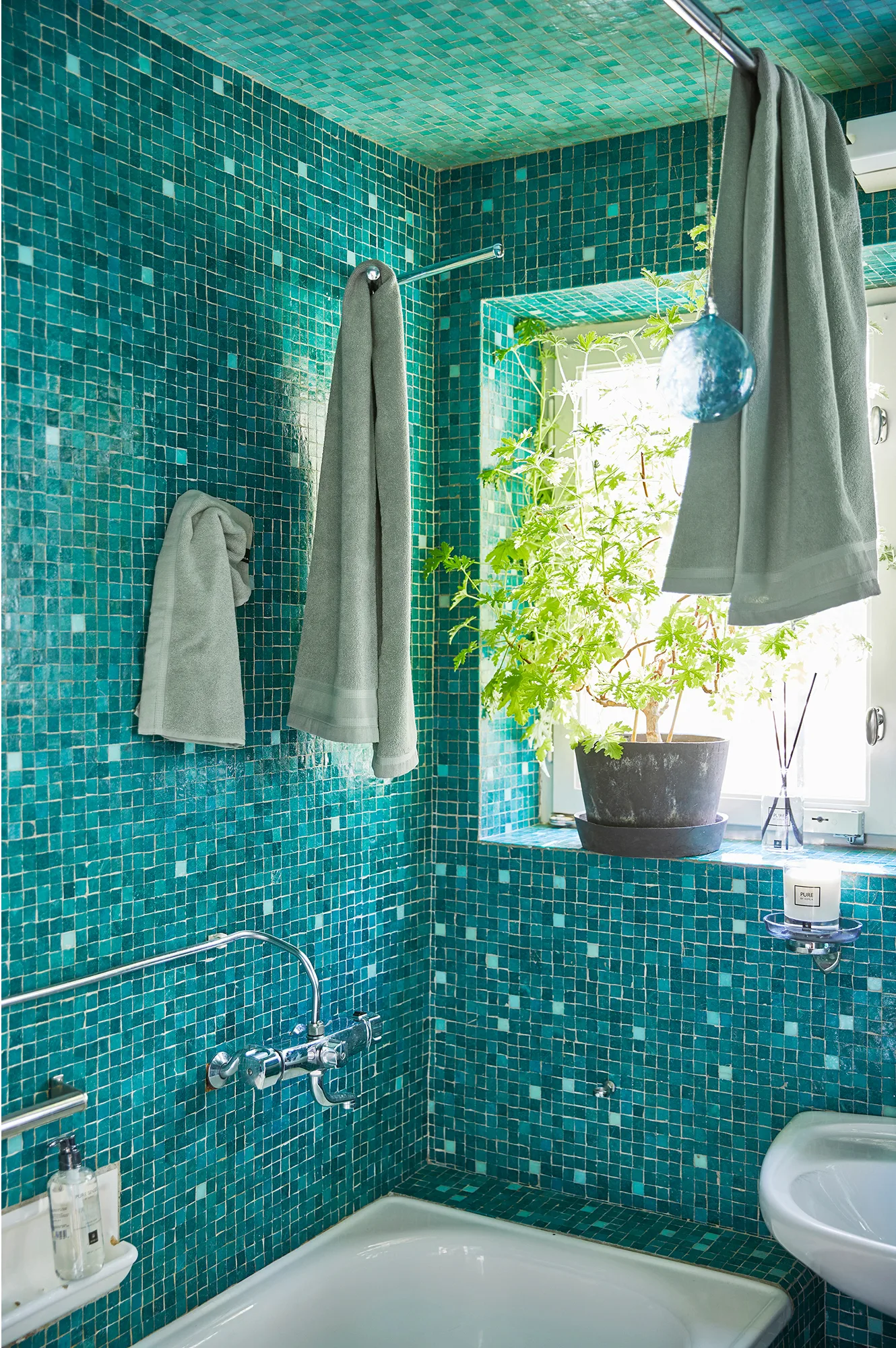 Lina towel sage, 100x150 cm Himla