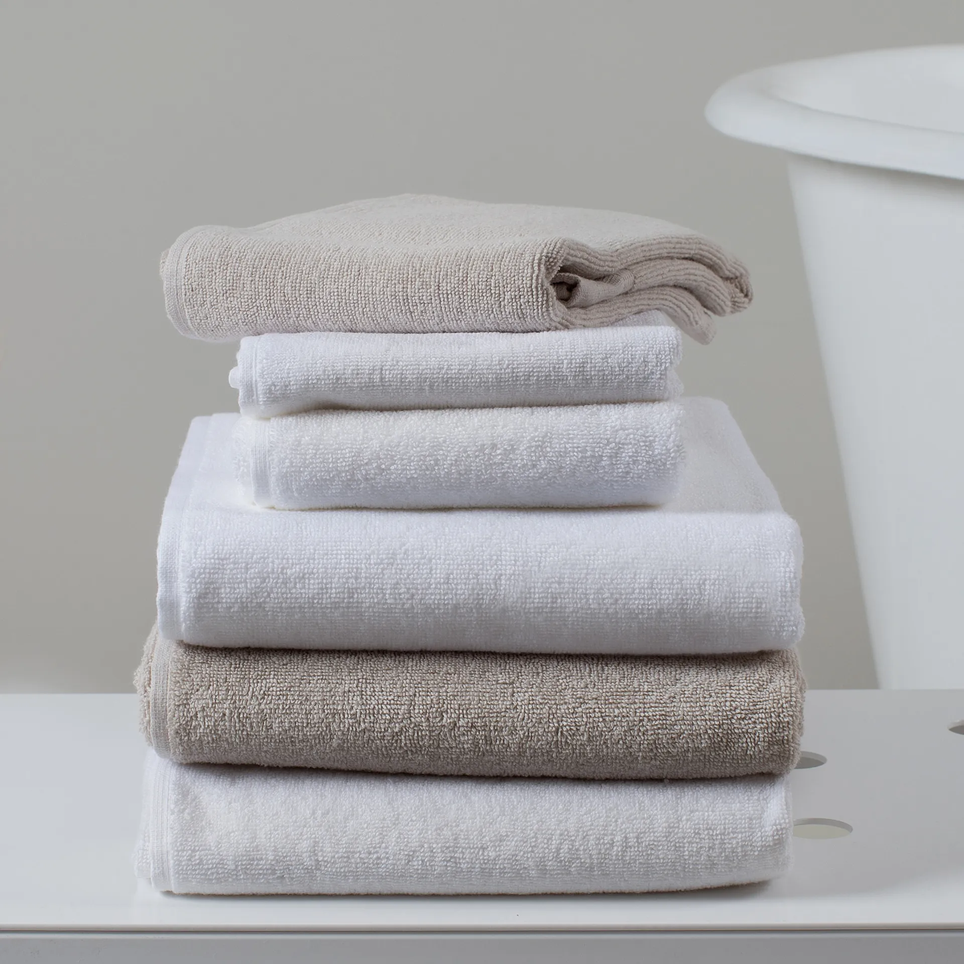 Lina towel white, 30x50 cm Himla