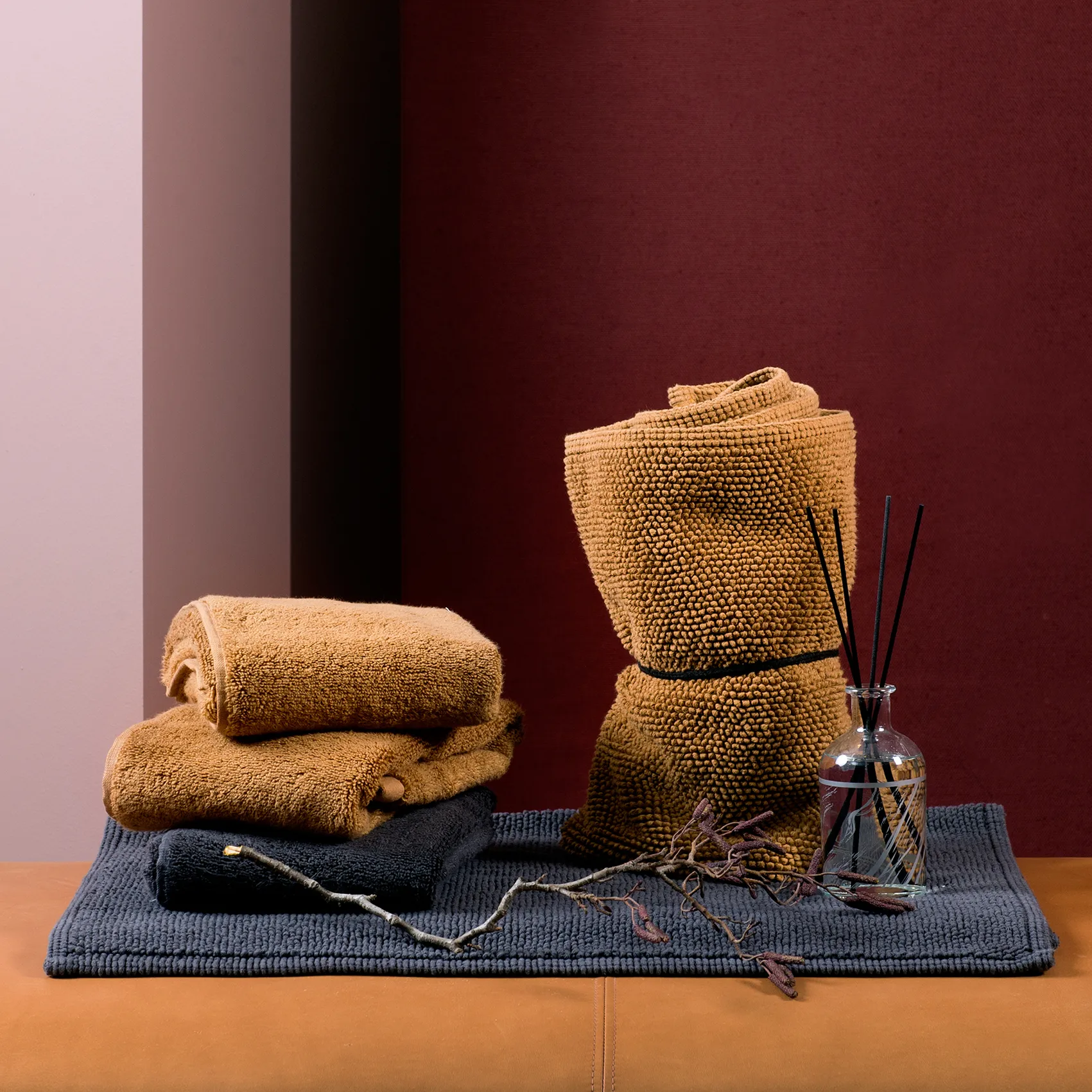 Max bathroom rug 60x90 cm, Slate (dark blue) Himla