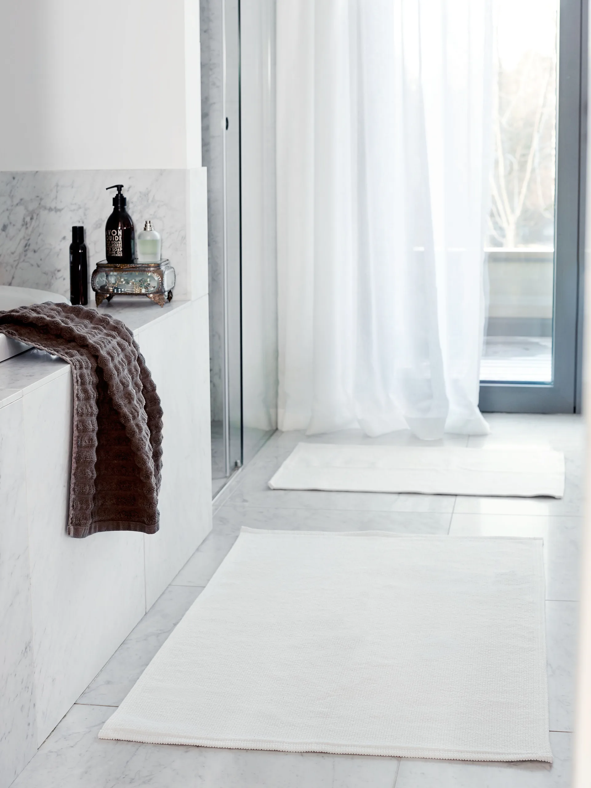 Max bathroom rug 60x90 cm, White (white) Himla