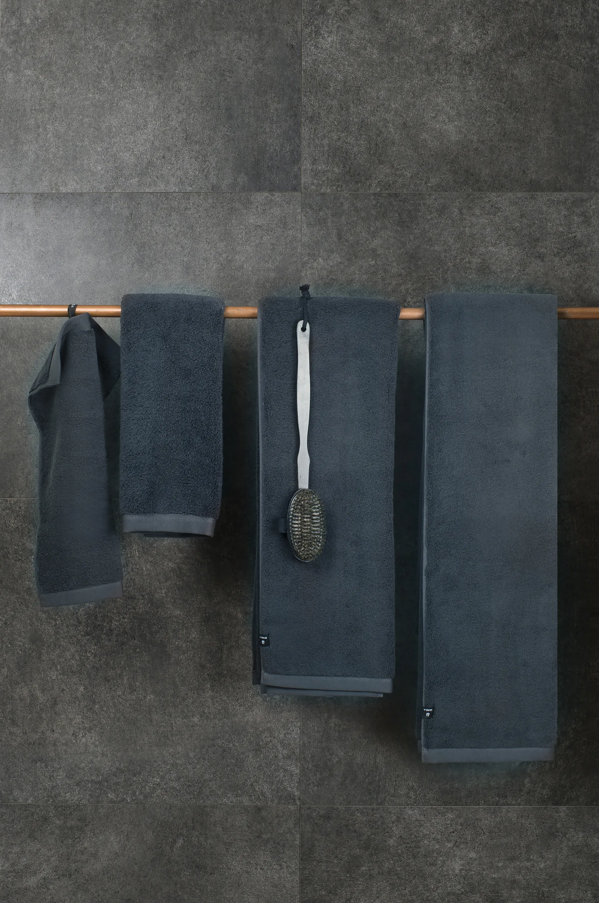 Maxime organic towel blue shadow, 100x150 cm Himla