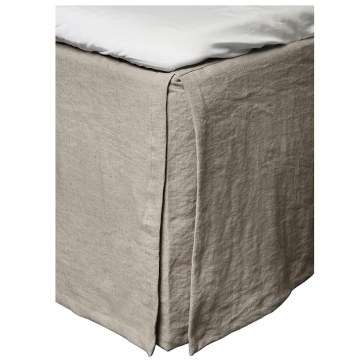 Mira bed skirt 160x220x52 cm - Stone - Himla
