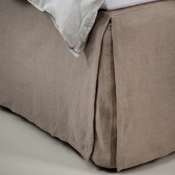 Mira bed skirt 160x220x52 cm - Stone - Himla