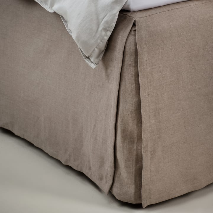 Mira bed skirt 180x220x42 cm - Stone - Himla