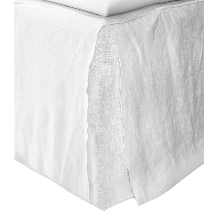 Mira bed skirt double bed white - 42 cm - Himla