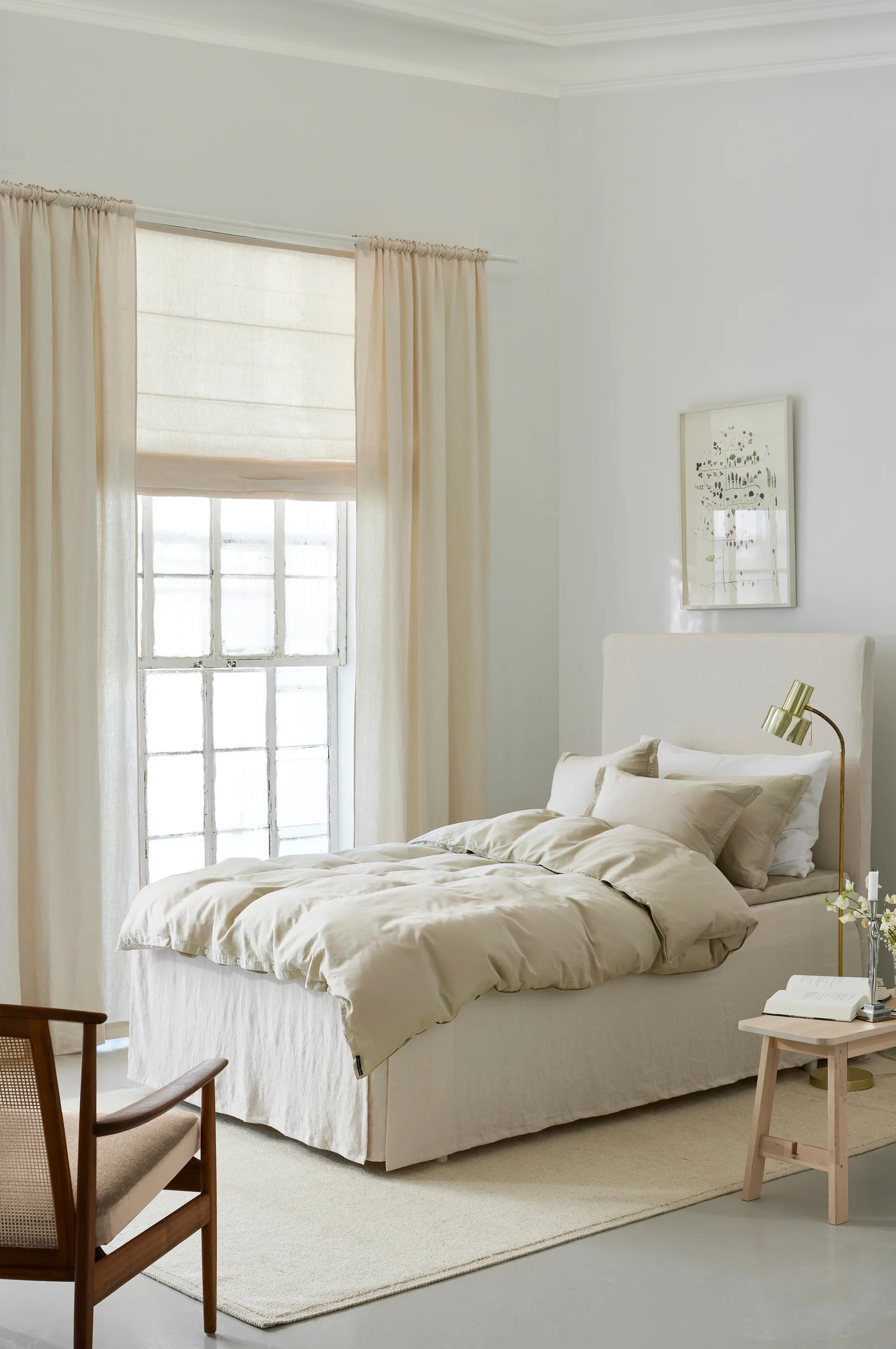 Miramar Roman blind 120x180 cm, Toast Himla