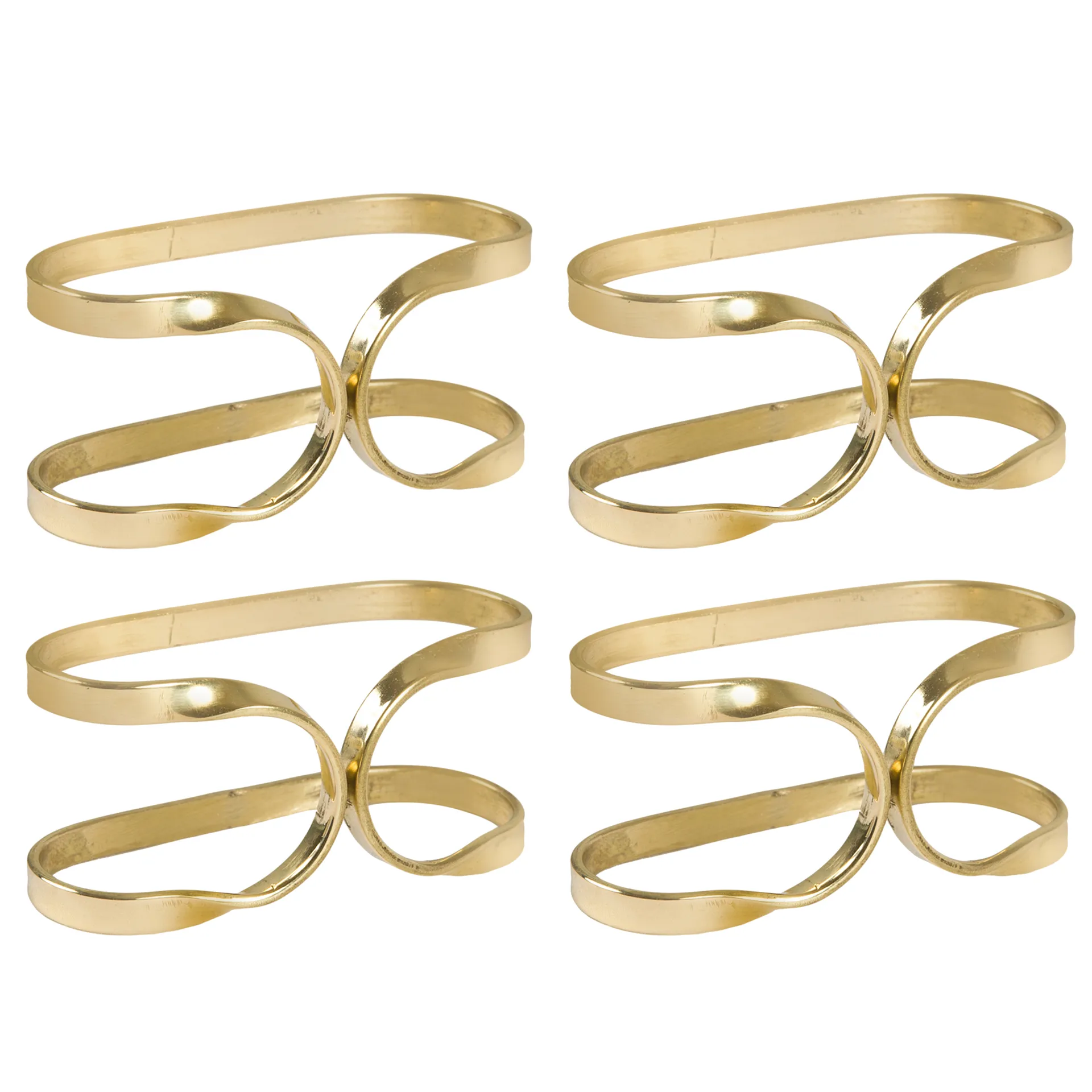 Oslo napkin ring 4-pack, brass Himla
