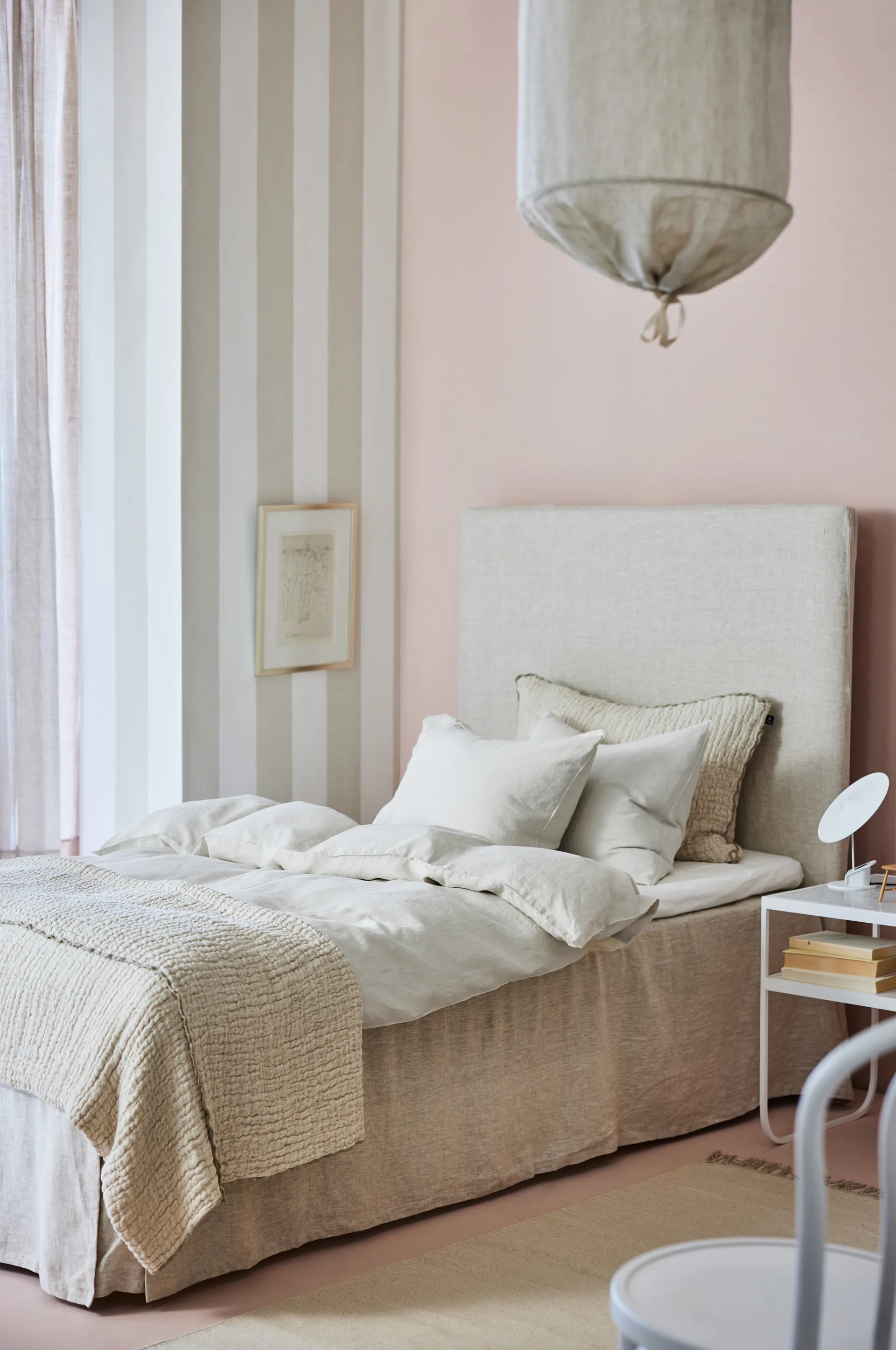 Pauline bedspread 260x260 cm, Oatmeal Himla