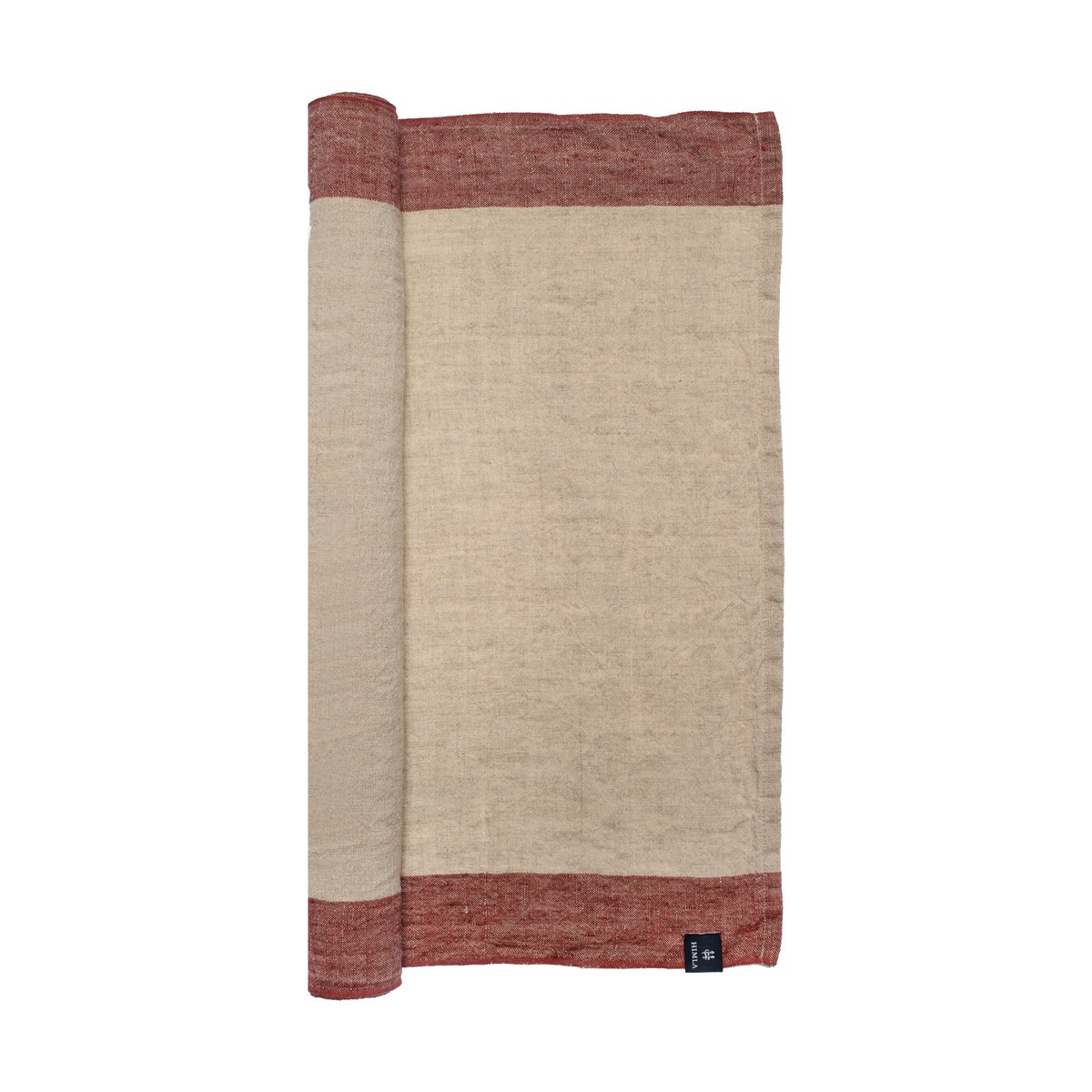 Himla Randolf runner 45x140 cm Lingonberry-natural | Scandinavian Design | Table runners | Red