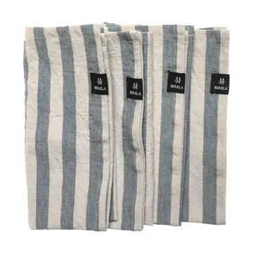 Riviera fabric napkin 45x45 cm 4-pack - Azure - Himla