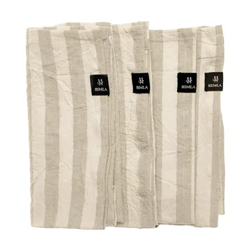 Riviera fabric napkin 45x45 cm 4-pack - Sand - Himla