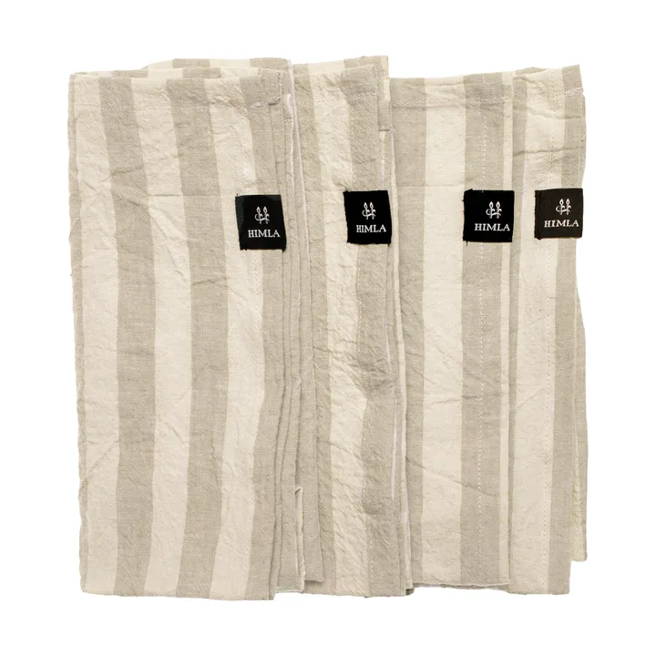 Riviera fabric napkin 45x45 cm 4-pack - Sand - Himla