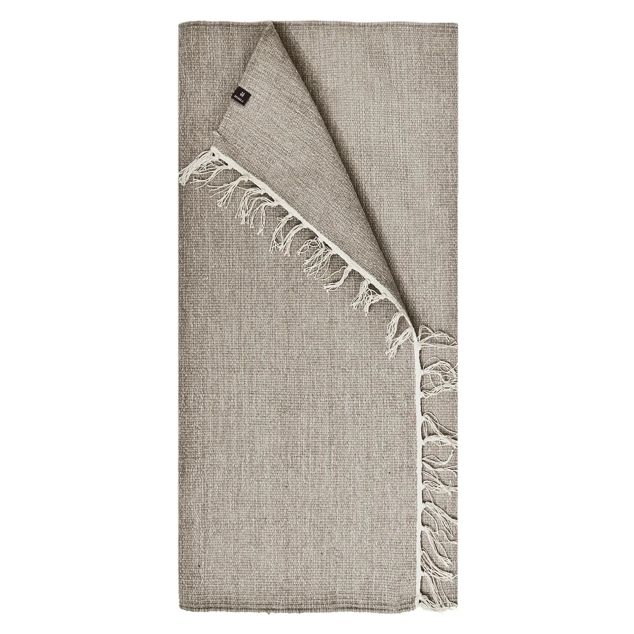 Himla Särö rug concrete 80x150 cm | Scandinavian Design | Woven cotton rugs | Beige