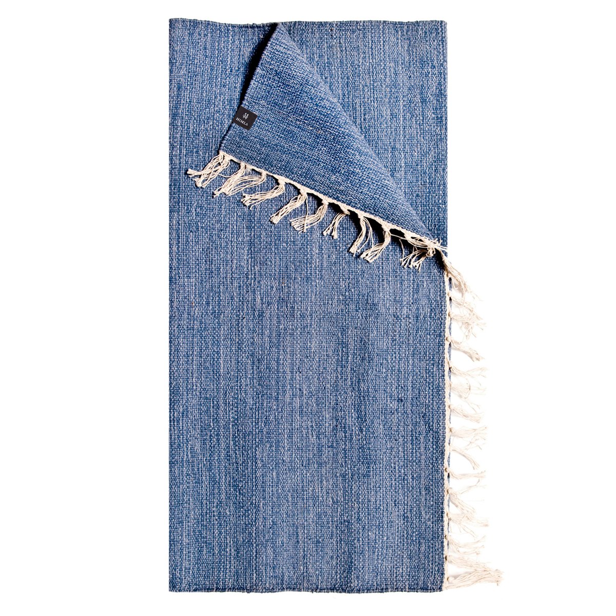 Himla Särö rug denim 200x300 cm | Scandinavian Design | Woven cotton rugs | Blue