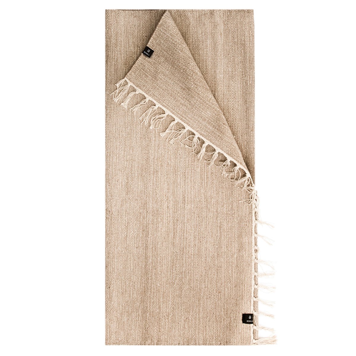 Himla Särö rug linen 170x230 cm | Scandinavian Design | Woven cotton rugs | Beige