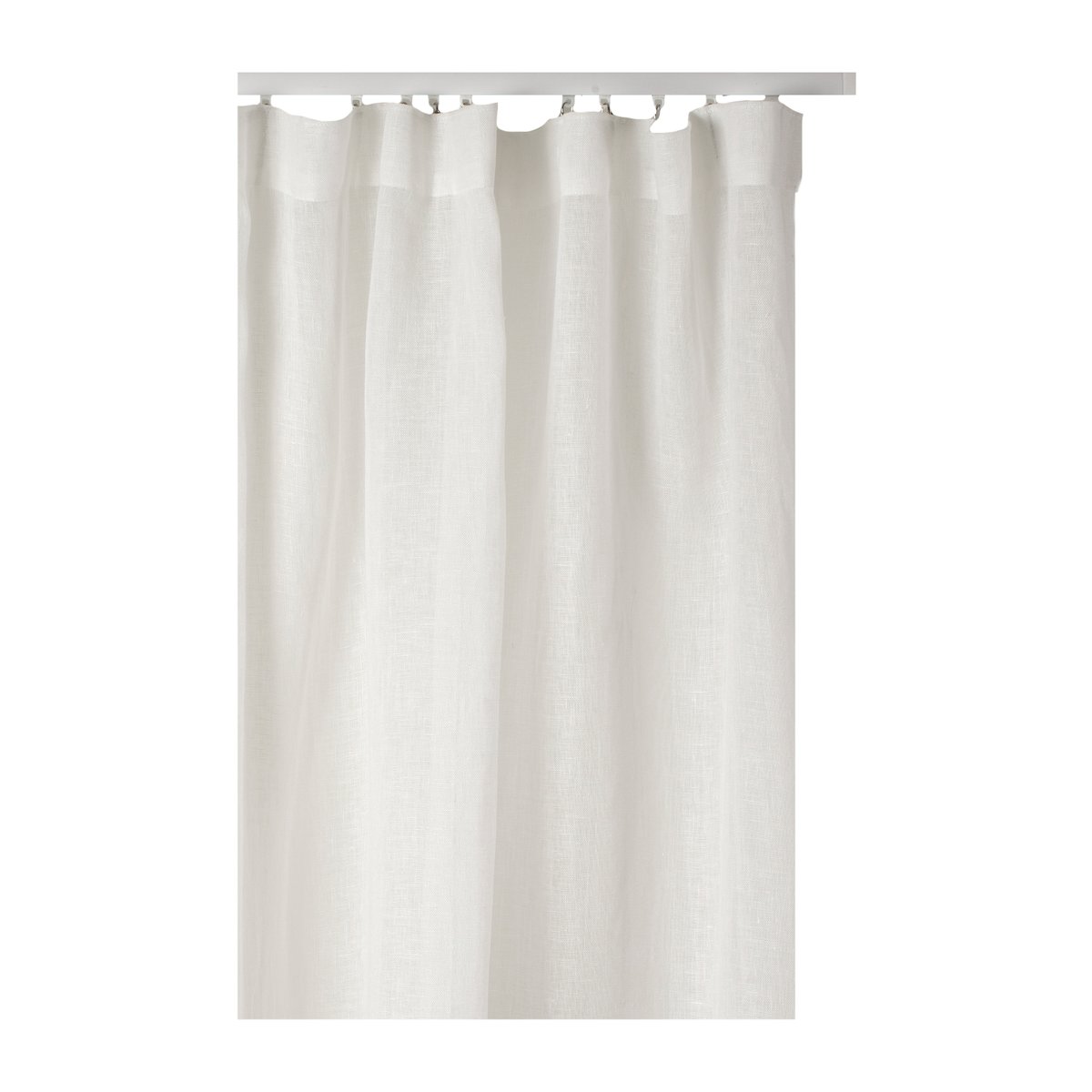 Himla Sirocco curtain with heading tape 135x250 cm White