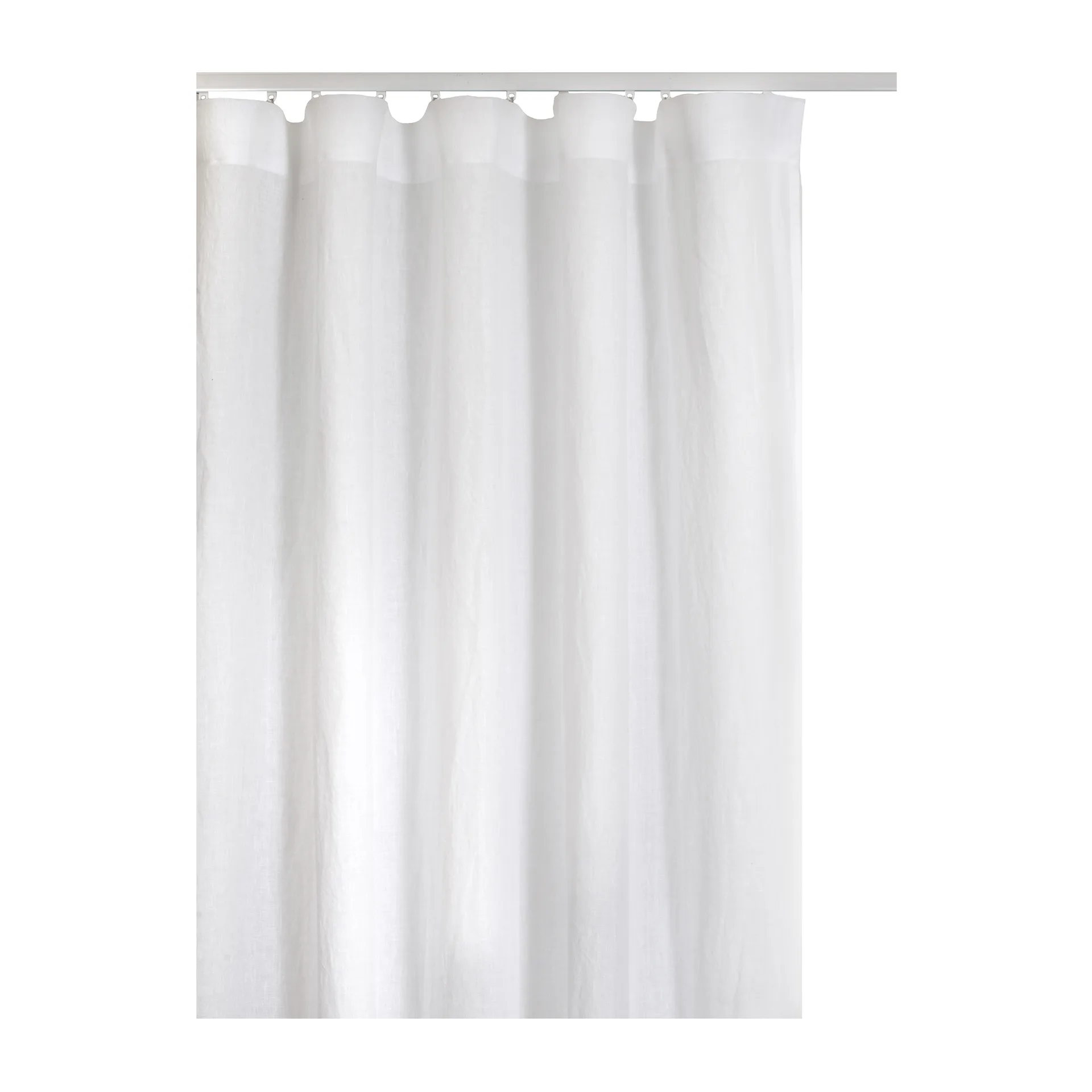 Springtime curtain with heading tape 136x250 cm, White Himla