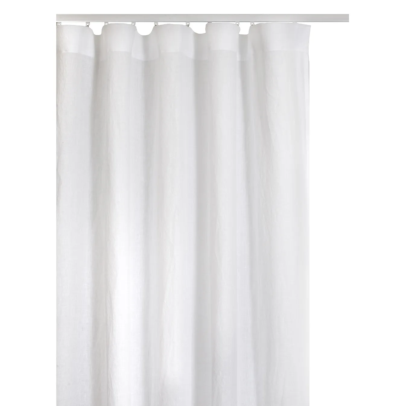 Springtime curtain with ironing strip 140x290 cm, white Himla