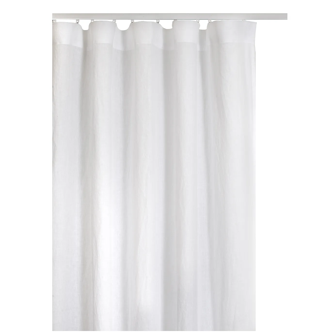Springtime curtain with ironing strip 280x290 cm, white Himla