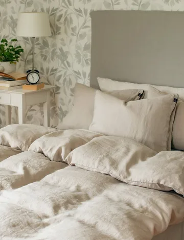 Sunrise bedsheet 220x220 cm - Vintage (grey) - Himla