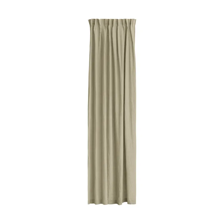 Sunrise curtain with pleat band 140x250 cm - Organic (green) - Himla