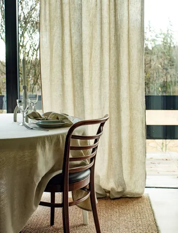 Sunrise curtain with pleat band 140x250 cm - Organic (green) - Himla