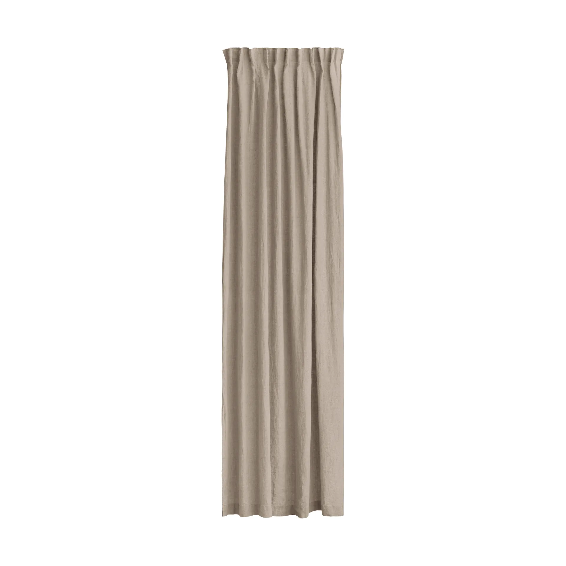 Sunrise curtain with pleat band 140x250 cm, Vintage (grey) Himla