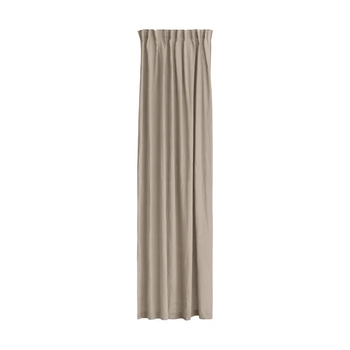 Sunrise curtain with pleat band 280x250 cm - Vintage (grey) - Himla