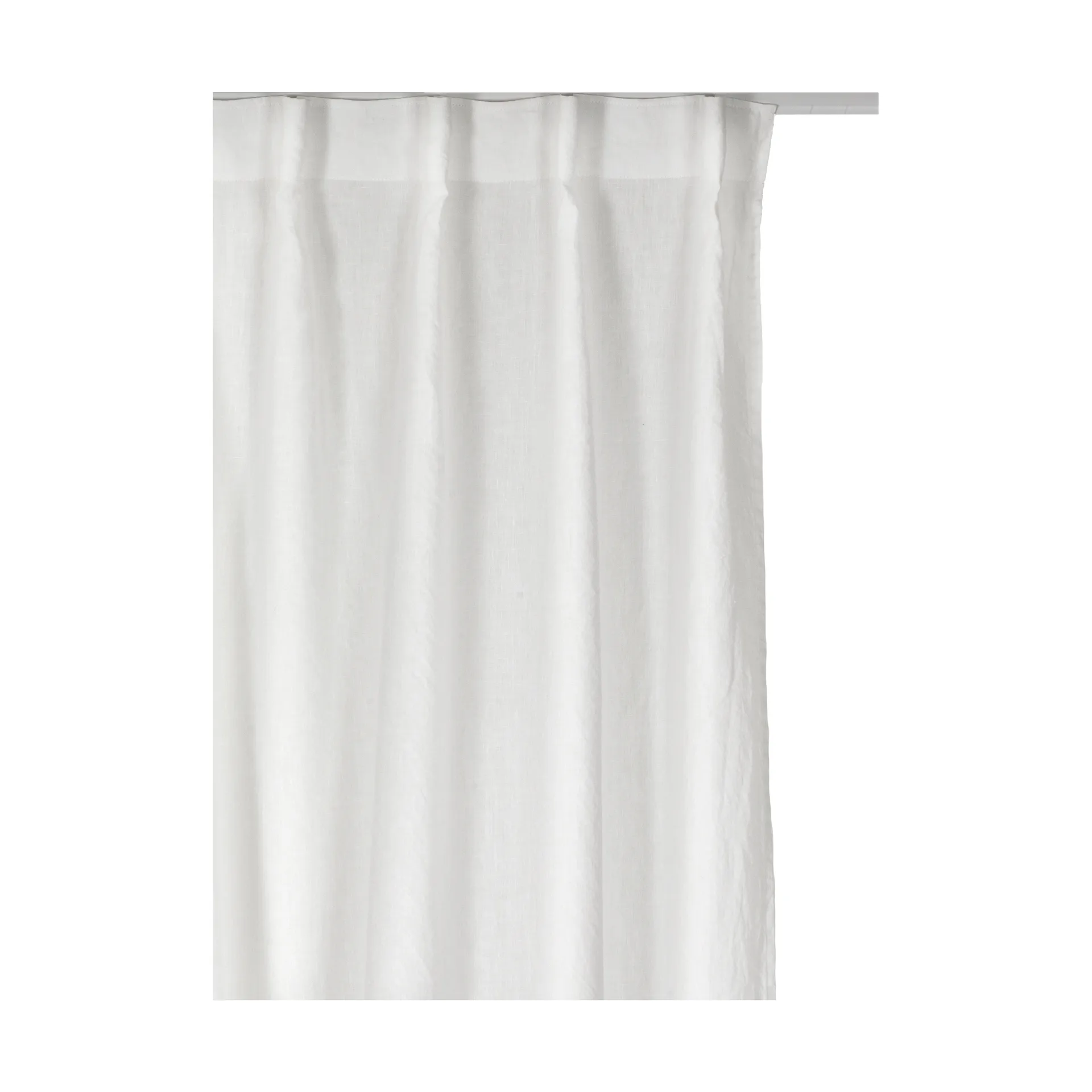 Sunrise curtain with pleat band 280x290 cm, White Himla