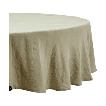 Sunrise round linen tablecloth - Organic (green), Ø220 cm - Himla