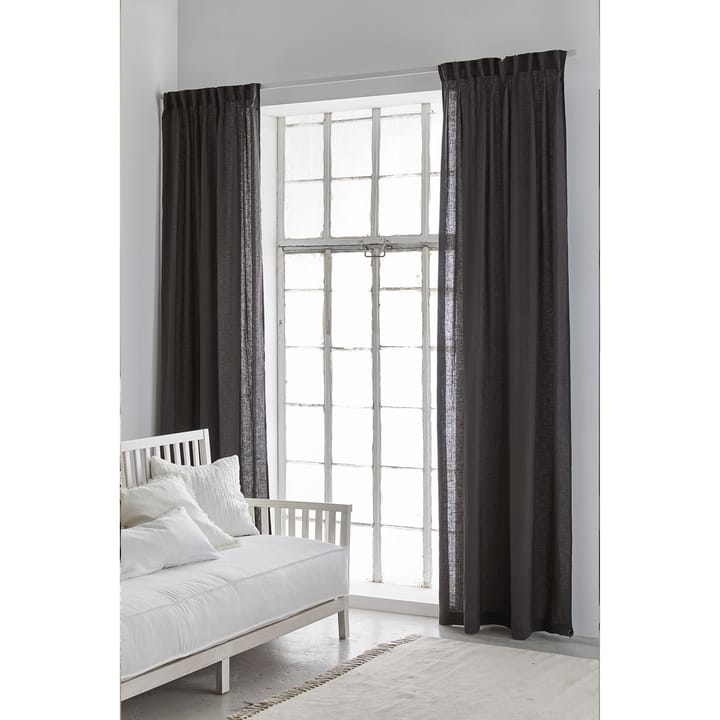 Sunshine curtain with folding band 140x250 cm - Kohl (dark grey) - Himla
