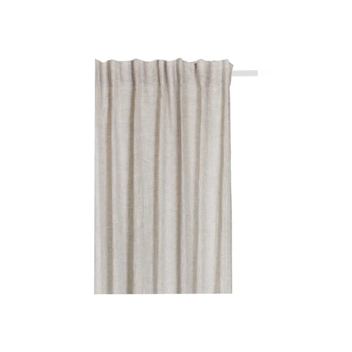 Sunshine curtain with pleat tape 140x250 cm - Oatmeal - Himla