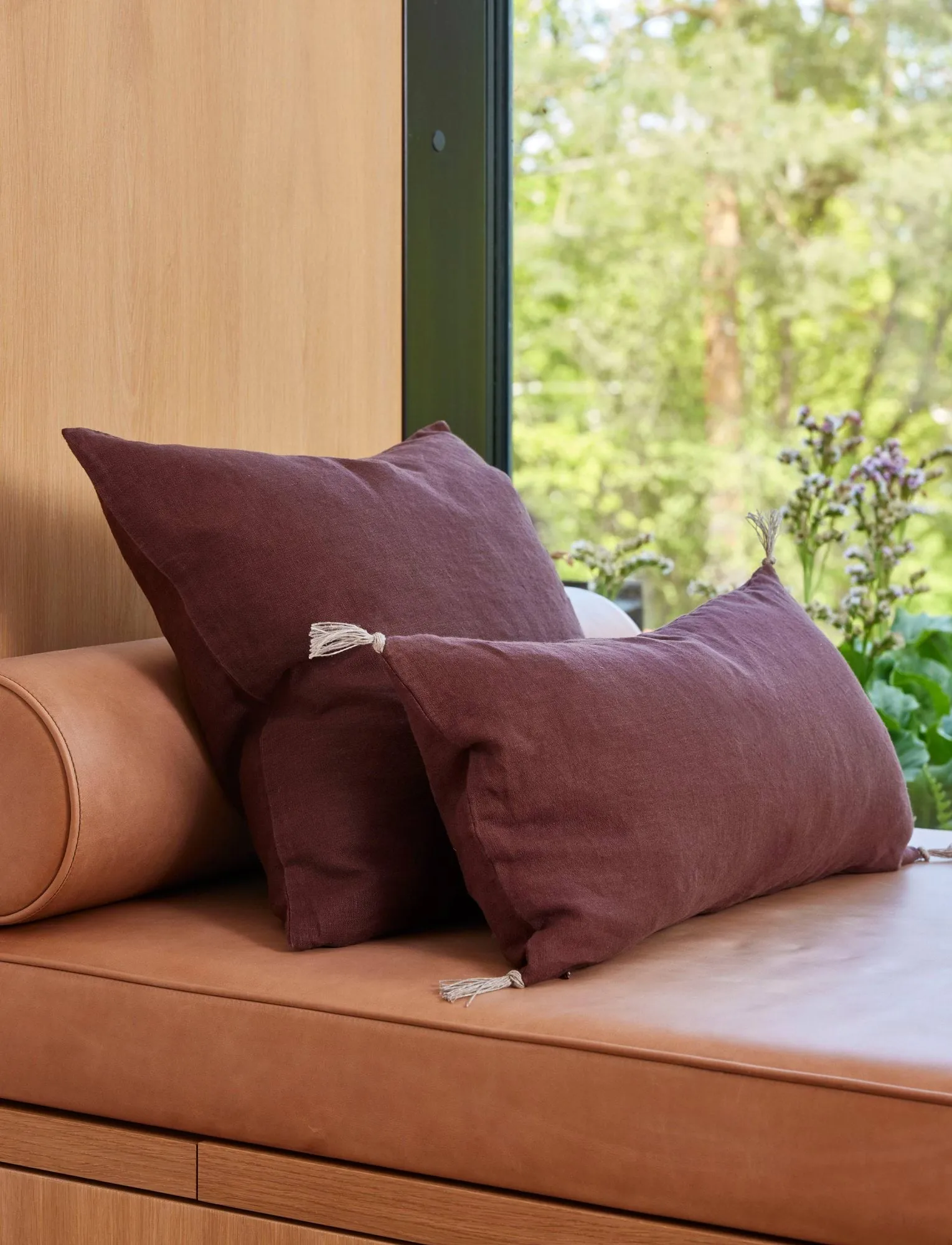 Sunshine cushion cover, Burgundy (red), 30x60 cm Himla