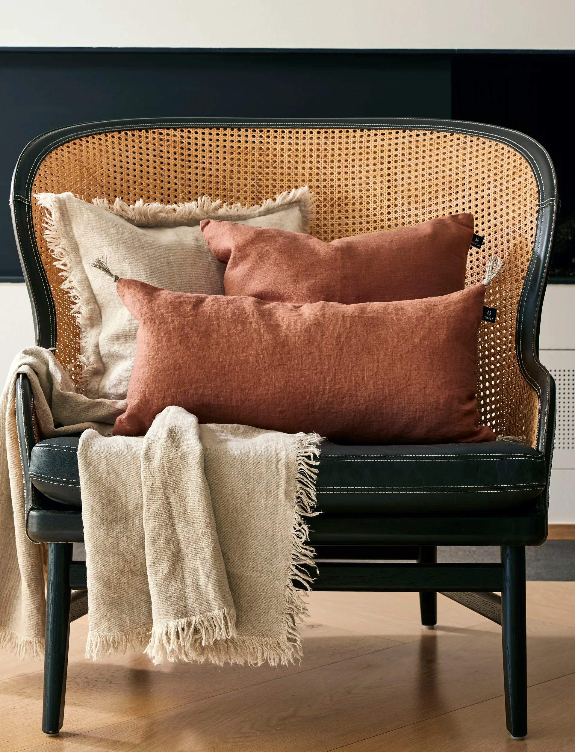 Sunshine cushion cover tassel 30x60 cm, Grounded Himla