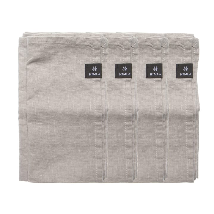 Sunshine napkin 4-pack - Ash (light grey) - Himla