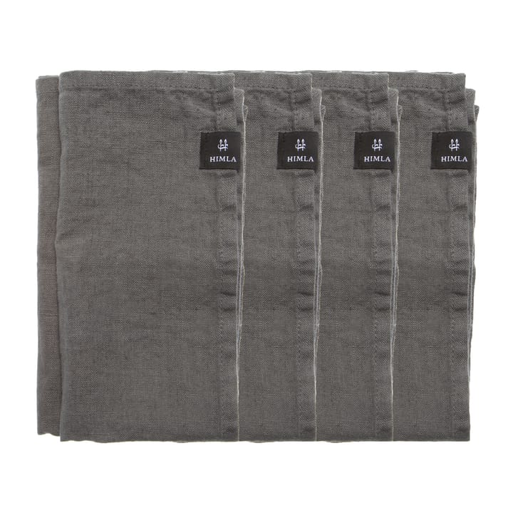 Sunshine napkin 4-pack - Charcoal (dark grey) - Himla