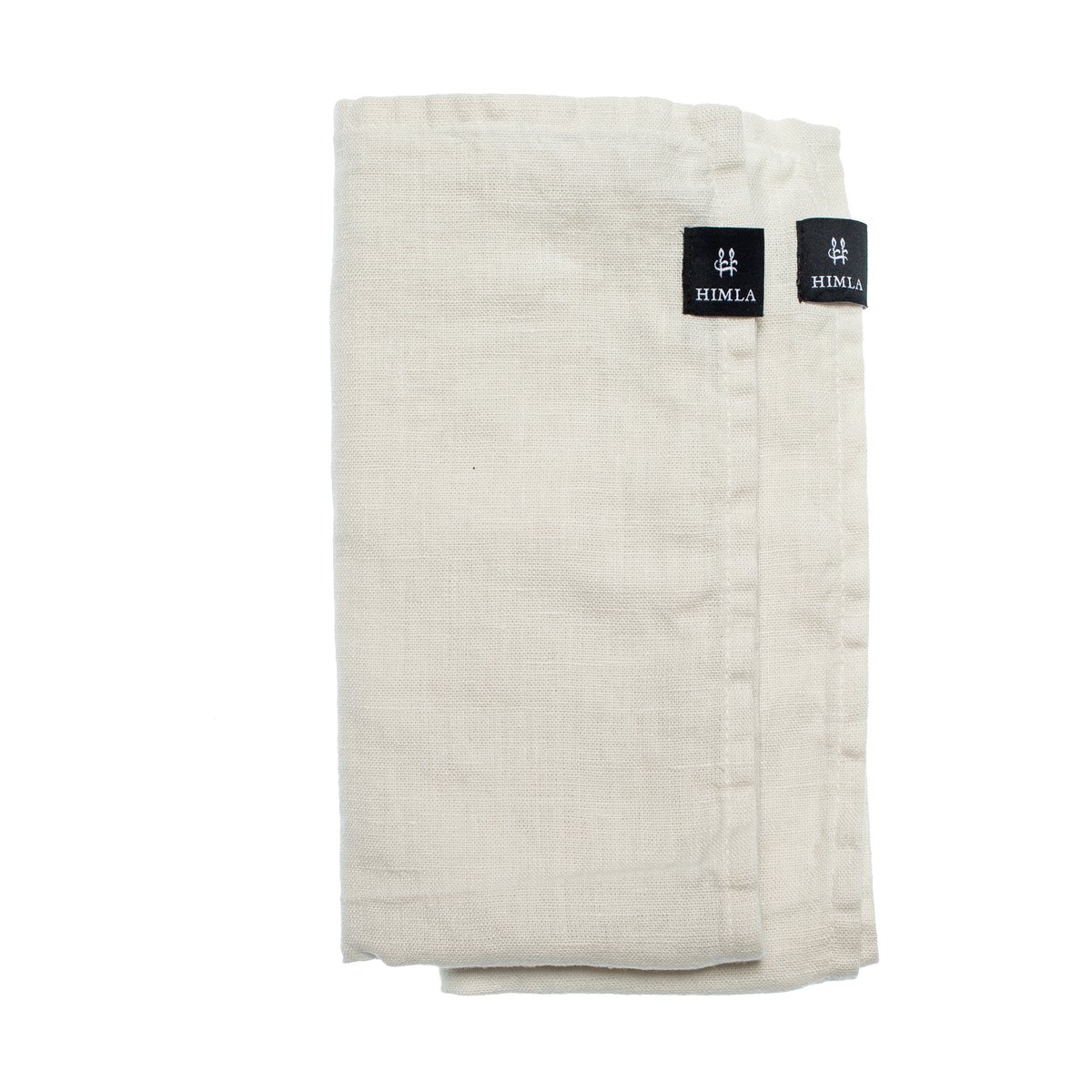 Himla Sunshine napkin 4-pack Fog (beige) | Scandinavian Design | Linen & cotton napkins | Beige