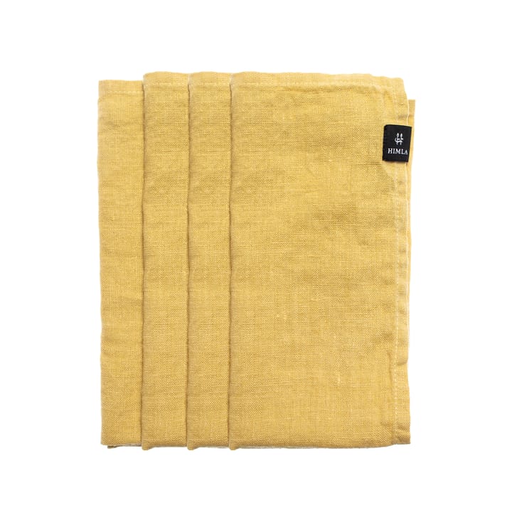 Sunshine napkin 4-pack - Honey (yellow) - Himla