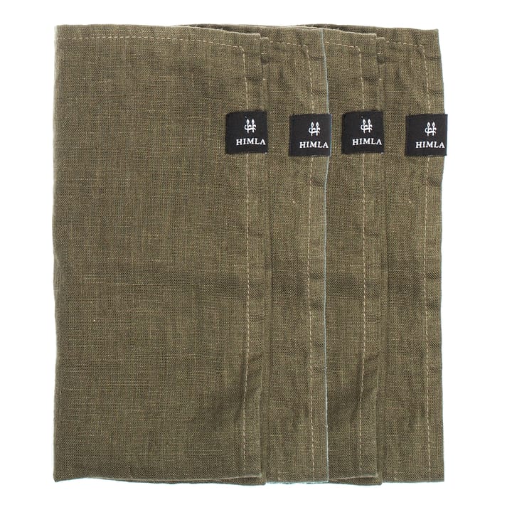 Sunshine napkin 4-pack - khaki - Himla