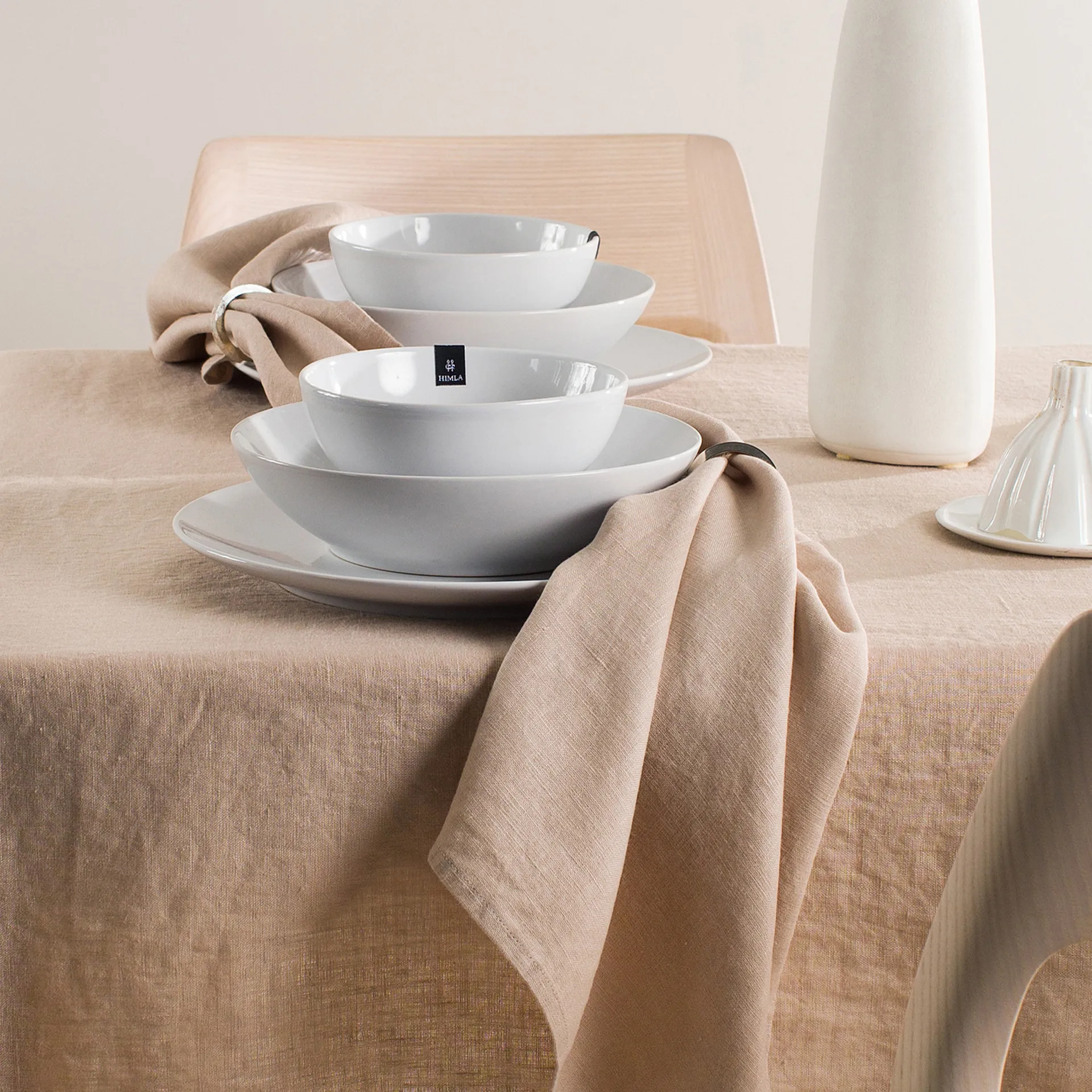 Sunshine napkin 4-pack, Mind (beige) Himla