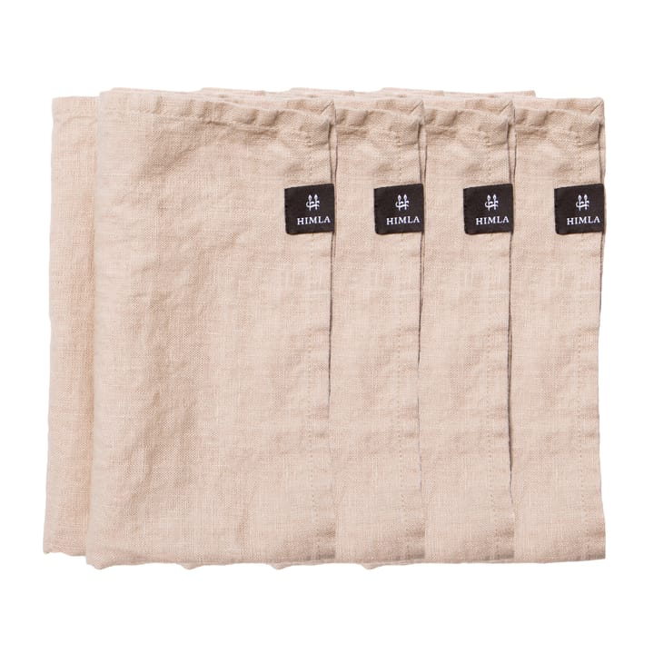 Sunshine napkin 4-pack - Mind (beige) - Himla