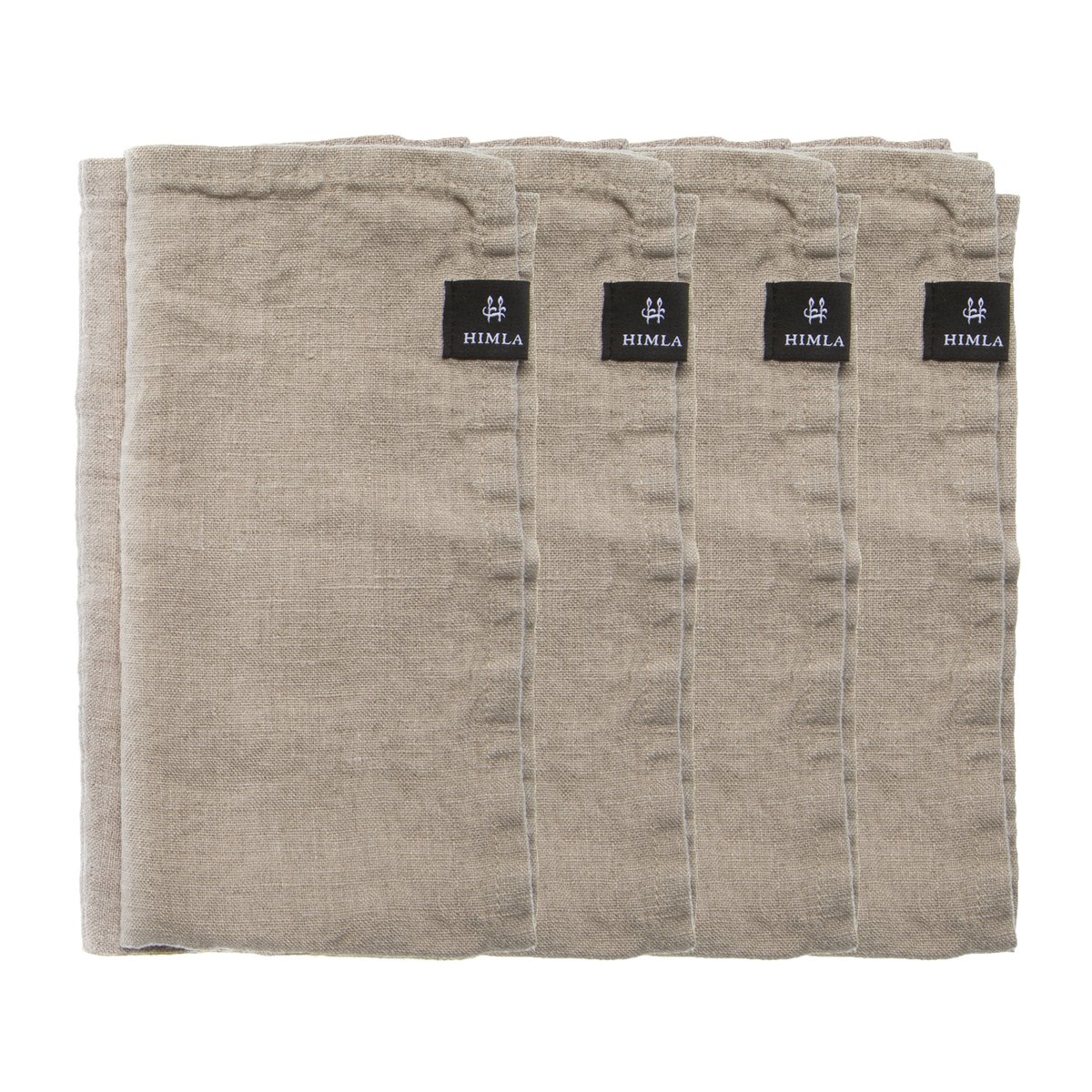 Himla Sunshine napkin 4-pack natural (beige) | Scandinavian Design | Linen & cotton napkins | Beige